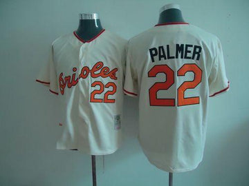 Jim Palmer Baltimore Orioles cream Throwback jersey