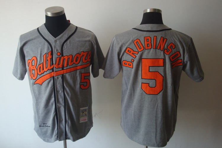 Brooks Robinson Baltimore Orioles grey Throwback jersey