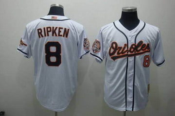 Cal Ripken Baltimore Orioles white Throwback jersey