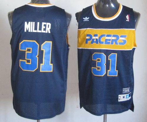 Reggie Miller Indiana Pacers blue jersey