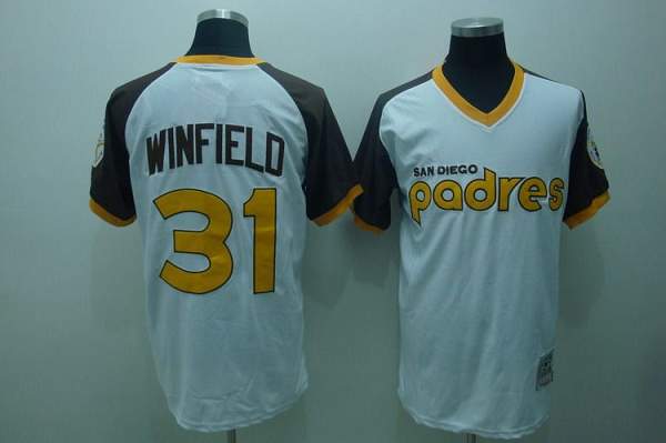 Dave Winfield San Diego Padres white Throwback jersey