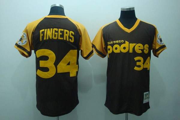 Rollie Fingers Coffee San Diego Padres Throwback jersey