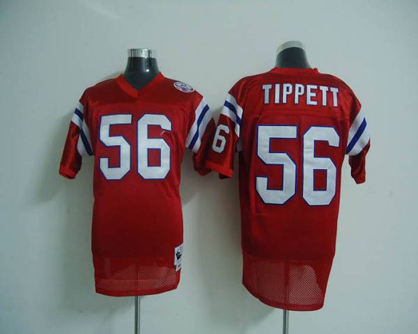 Andre Tippett New England Patriots red Throwback jersey