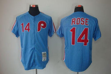 Rose Philadelphia Phillies blue Throwback jersey