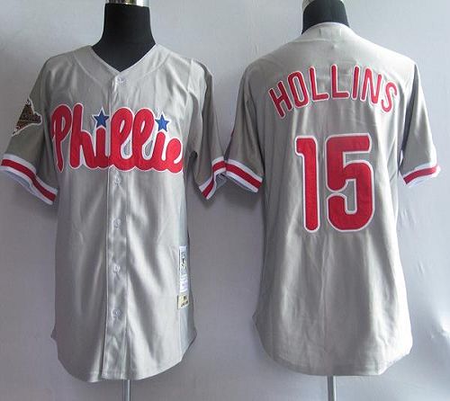 Dave Hollins Philadelphia Phillies grey Throwback jersey