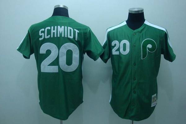 Mike Schmidt Philadelphia Phillies green Throwback jersey