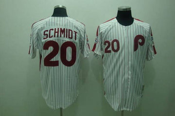 Mike Schmidt Philadelphia Phillies white Throwback jersey