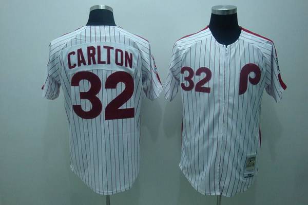 Steve Carlton Philadelphia Phillies white Throwback jersey