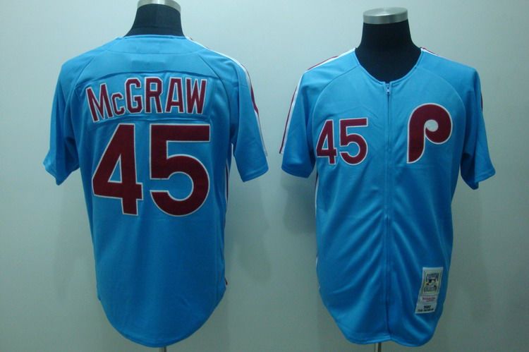 Tug Mcgraw Philadelphia Phillies blue Throwback jersey