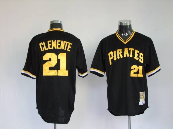 Roberto Clemente Pittsburgh Pirates black Throwback jersey