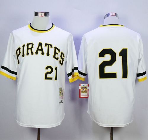 Roberto Clemente Pittsburgh Pirates white Throwback jersey