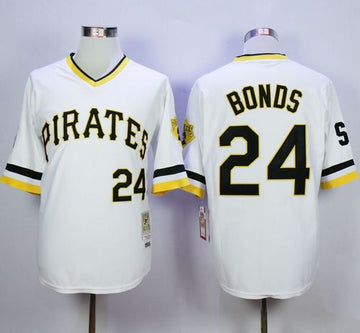 Barry Bonds Pittsburgh Pirates white Throwback jersey