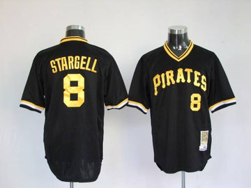 Stargell Pittsburgh Pirates black Throwback jersey