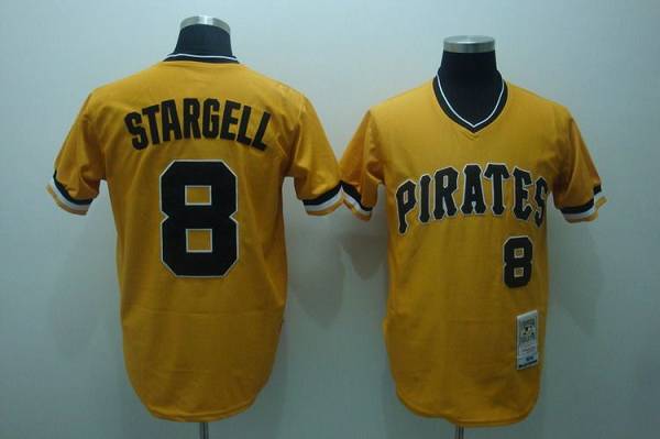 Stargell Pittsburgh Pirates yellow Throwback jersey