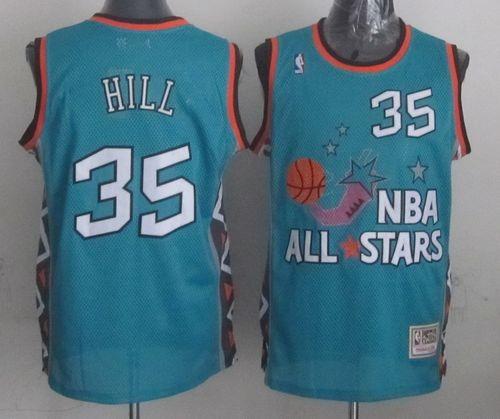 Grant Hill Detroit Pistons blue jersey