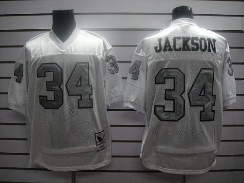 Bo Jackson Las Vegas Raiders white jersey