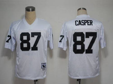 Dave Casper Las Vegas Raiders white Throwback jersey