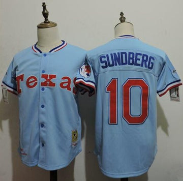 Jim Sundberg Texas Rangers blue Throwback jersey