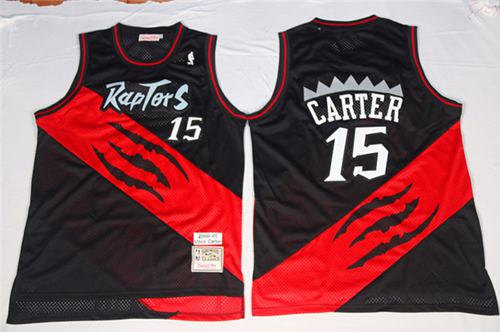 Vince Carter Toronto Raptors black-red Throwback jersey