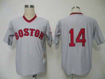 Jim Rice Boston Red Sox grey Throwback jersey