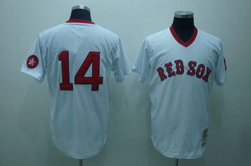 Jim Rice Boston Red Sox white Throwback jersey