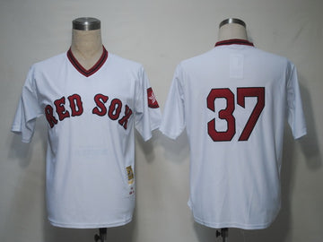 Bill Lee Boston Red Sox white Throwback jersey