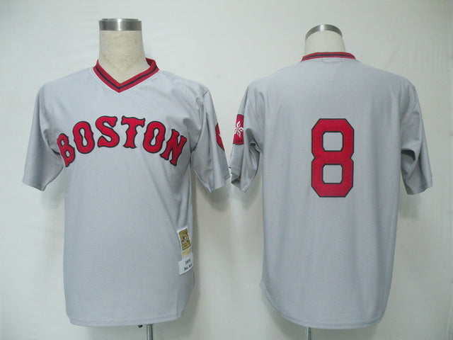 Carl Yastrzemski Boston Red Sox grey Throwback jersey
