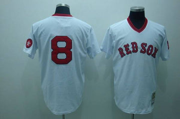 Carl Yastrzemski Boston Red Sox white Throwback jersey