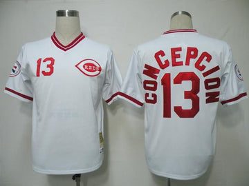Dave Concepcion Cincinnati Reds white Throwback jersey