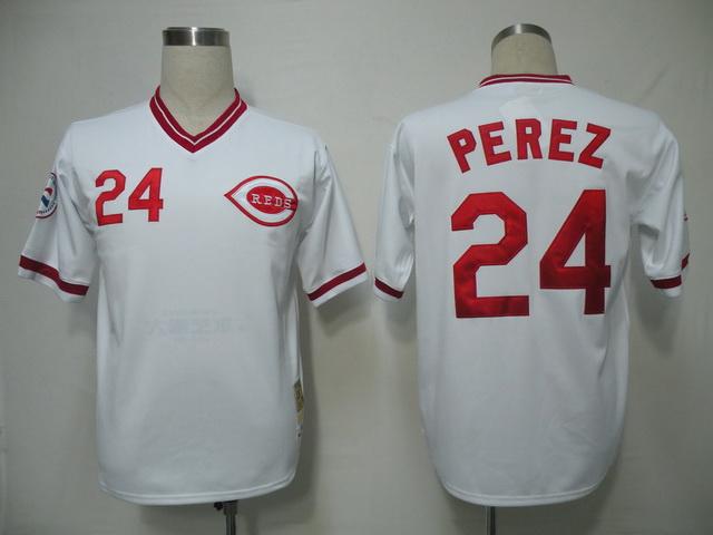 Tony Perez Cincinnati Reds white Throwback jersey