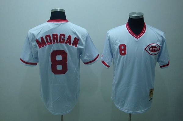 Joe Morgan Cincinnati Reds white Throwback jersey