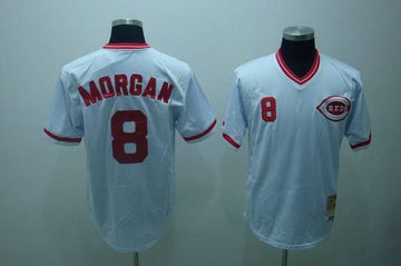 Joe Morgan Cincinnati Reds white Throwback jersey