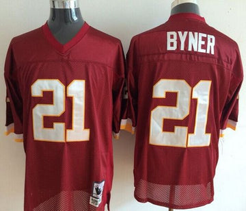 Earnest Byner Washington Commanders red Throwback jersey