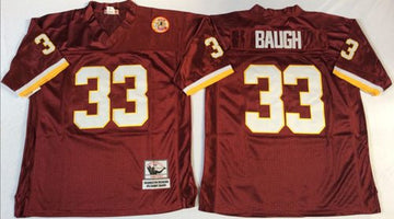 Sammy Baugh Washington Commanders red Throwback jersey