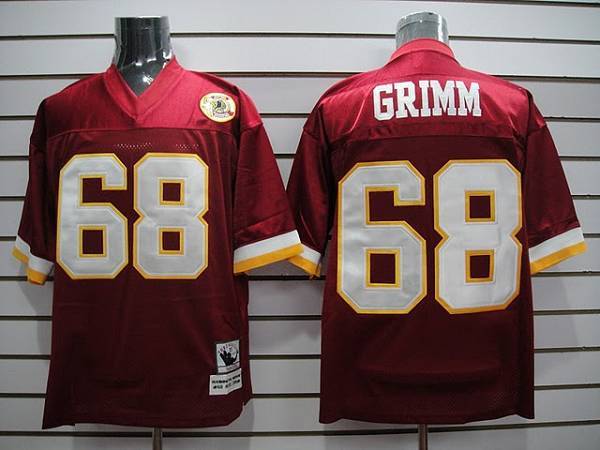 Russ Grimm Washington Commanders red jersey