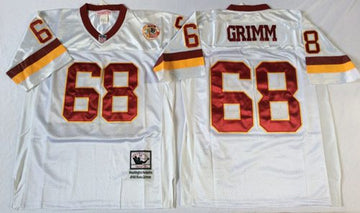 Russ Grimm Washington Commanders white Throwback jersey