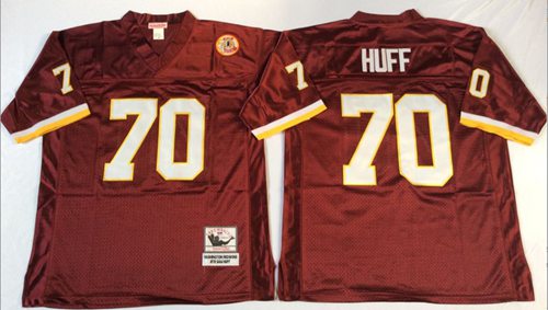 Sam Huff Washington Commanders red Throwback jersey