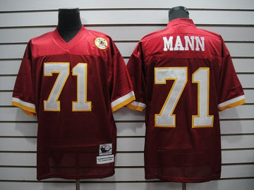 Charles Mann Washington Commanders red Throwback jersey