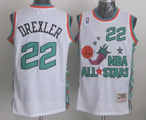 Clyde Drexler Houston Rockets white jersey