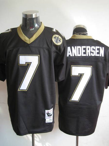 Morten Andersen New Orleans Saints black Throwback jersey