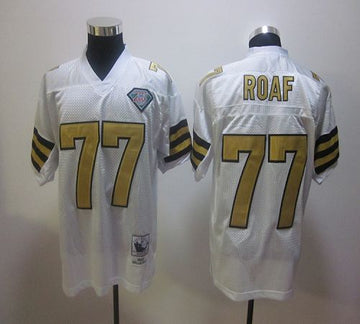 Roaf New Orleans Saints white jersey