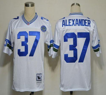 Shaun Alexander Seattle Seahawks white Throwback jersey