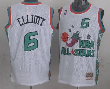 Sean Elliott San Antonio Spurs white jersey