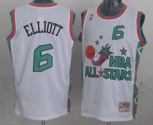 Sean Elliott San Antonio Spurs white jersey