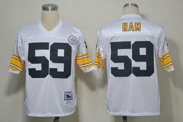Jack Ham Pittsburgh Steelers white jersey