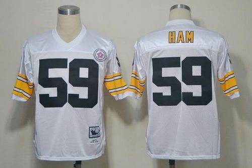 Jack Ham Pittsburgh Steelers white jersey