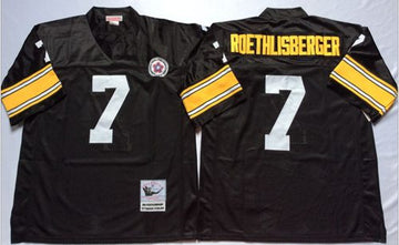 Ben Roethlisberger Pittsburgh Steelers black Throwback jersey