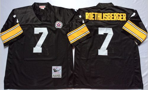 Ben Roethlisberger Pittsburgh Steelers black Throwback jersey