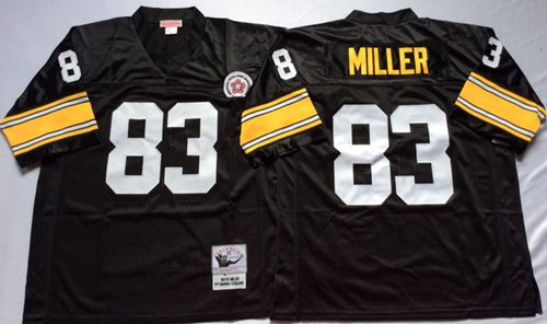 Heath Miller Pittsburgh Steelers black Throwback jersey