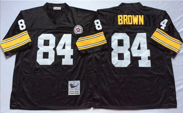 Antonio Brown Pittsburgh Steelers black Throwback jersey
